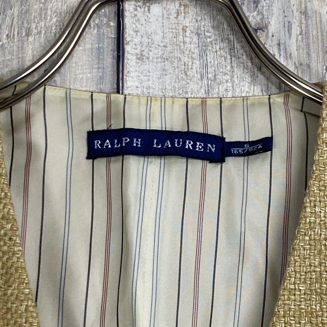 RALPH LAUREN ラルフローレン シルク ウール ベスト ジレ RALPH LAUREN ラルフローレン】ヘンプ シルク ウール ベスト