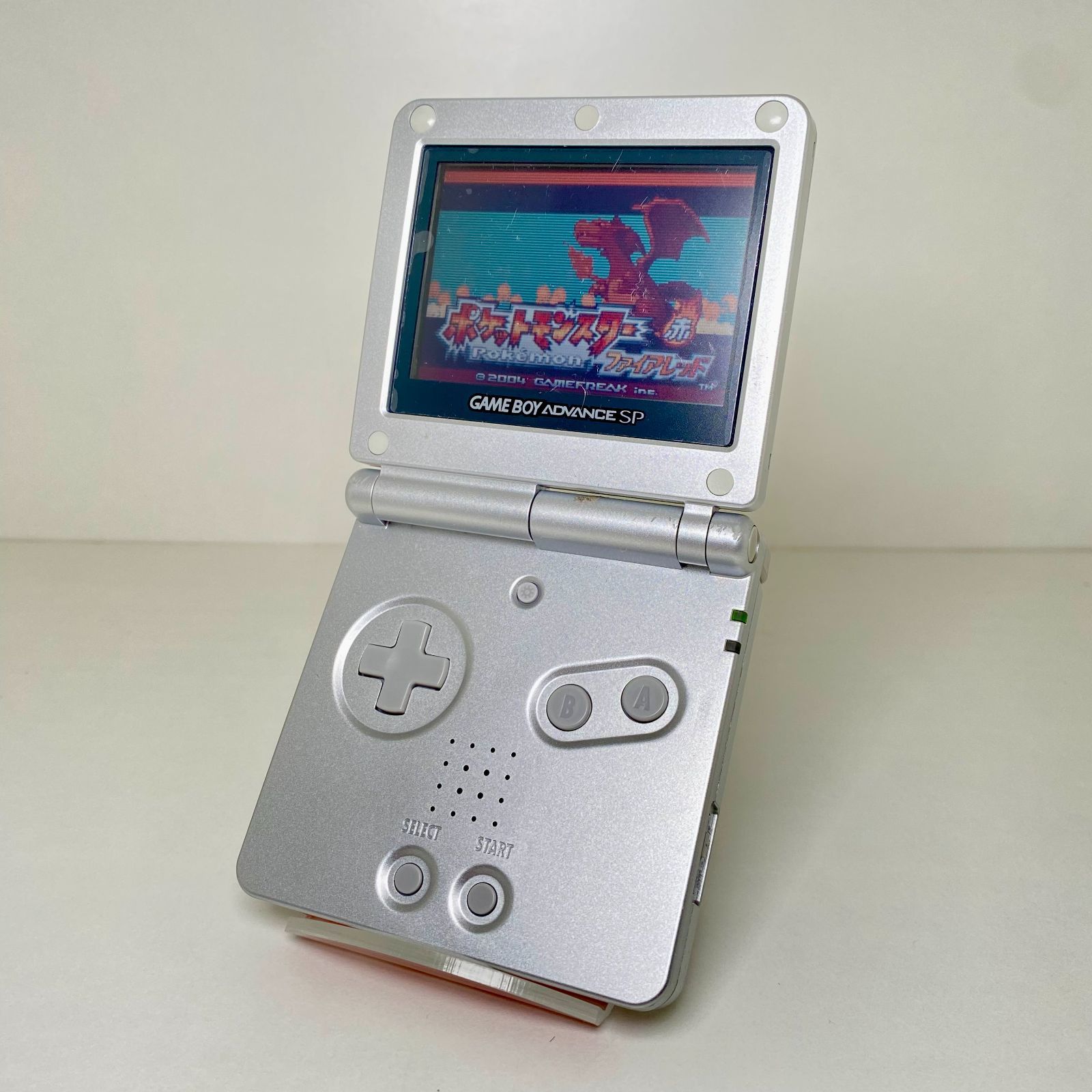 清掃/動作確認済】ゲームボーイアドバンスSP 本体 GBA シルバー 