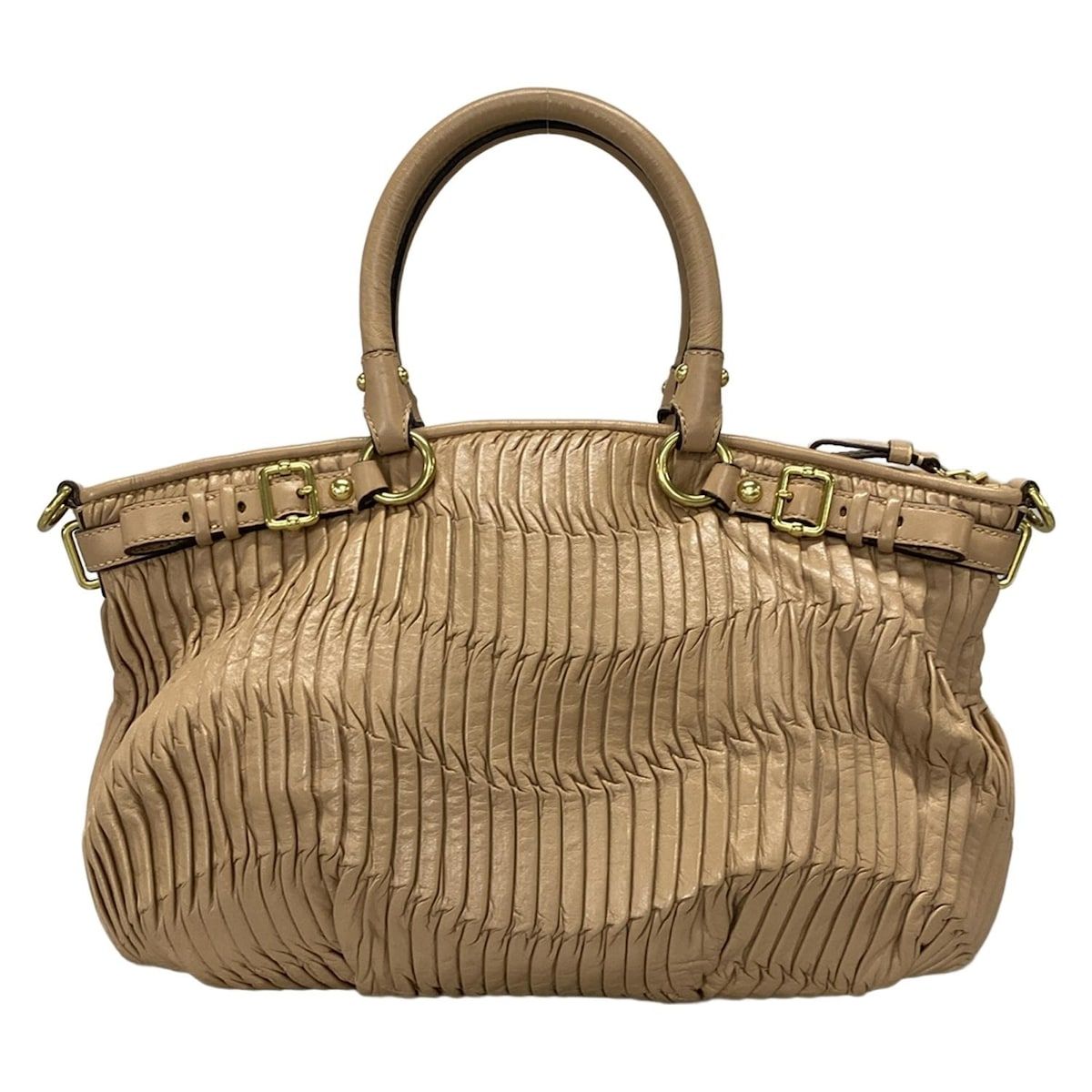 COACH(コーチ) ハンドバッグ美品 マディソンギャザードレザー