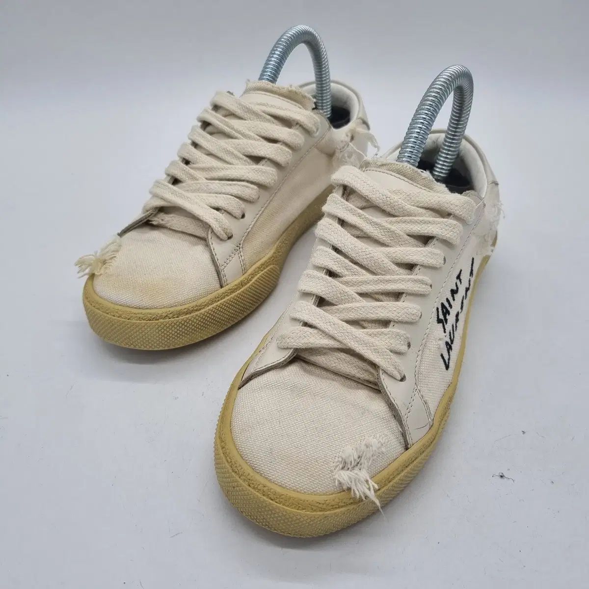 サンローラン コート Classic SL 06 エンブロイダリー スニーカー レディース 220 225mm