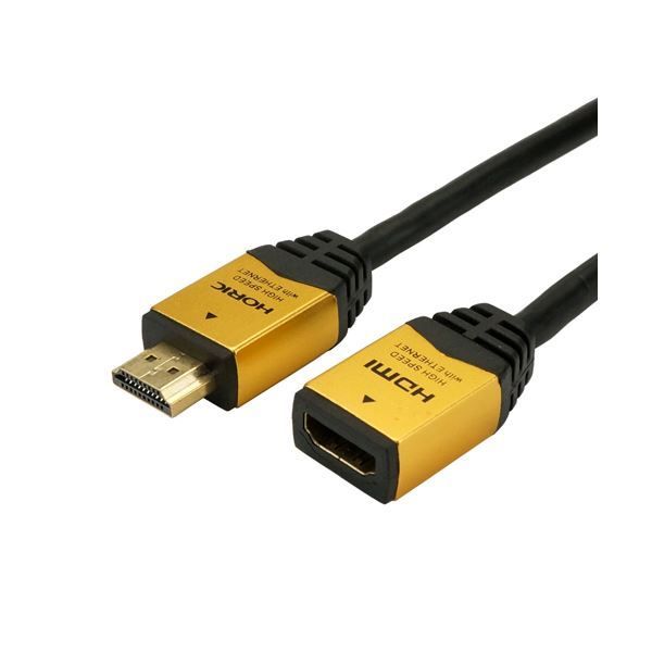 まとめ）HORIC HDMI延長ケーブル 1m ゴールド HDM10-948F - タイシ