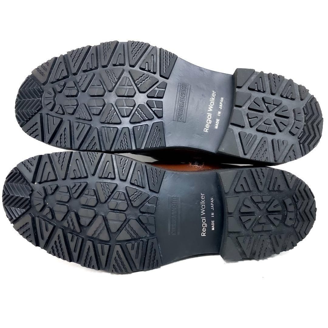 ほぼ未使用】REGAL リーガルウォーカー GORETEX サイドジップブーツ 茶