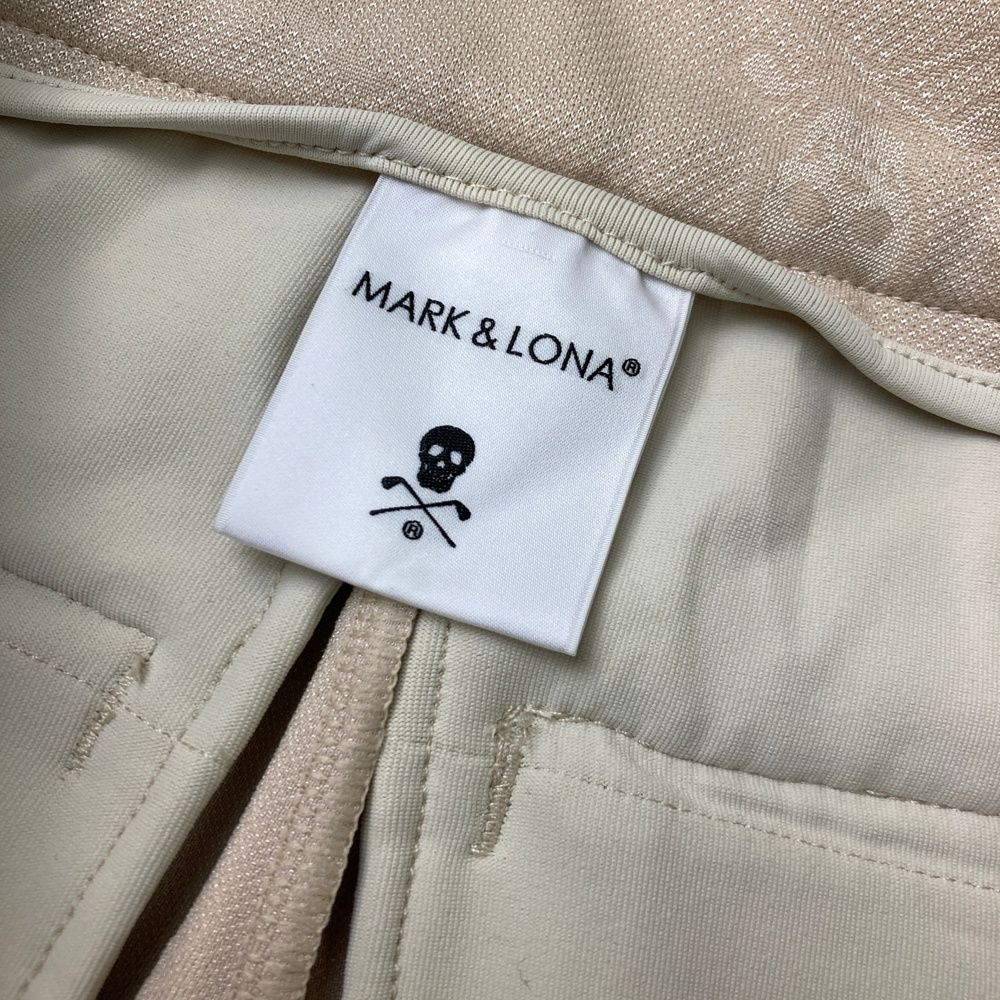 サイズ：44 MARK&LONA マークアンドロナ  ストレッチ ロングパンツ 総柄 ホワイト系 [240101479595] ゴルフウェア メンズ ストスト サイズ：44 MARK&LONA マークアンドロナ ストレッチ ロングパンツ 総柄