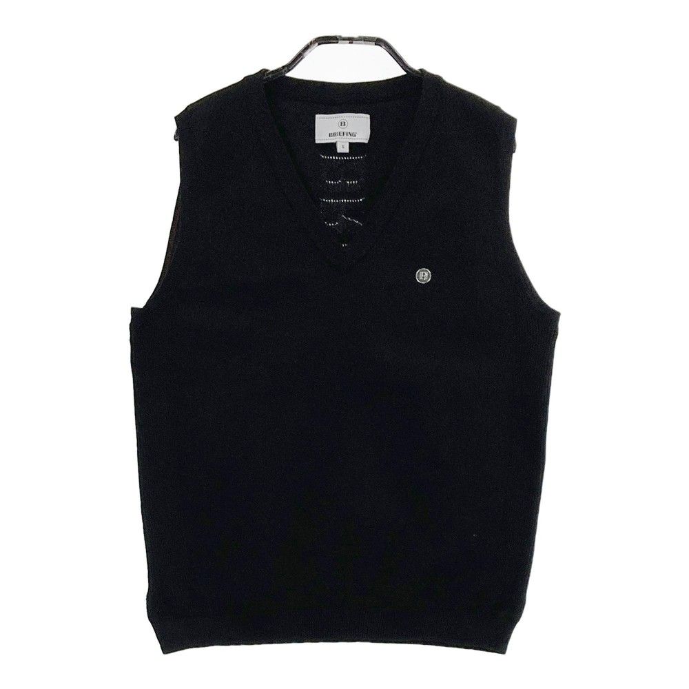 サイズ S BRIEFING GOLF ブリーフィング バックロゴ ニットベスト ブラック系 240101437681 ゴルフウェア レディース ストスト