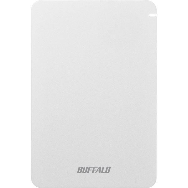 出群 バッファロー BUFFALO HD-PCG2.0U3-GWA ホワイト ポータブルHDD 2TB USB3.1 Gen1 3.0 2.0接続  耐衝撃