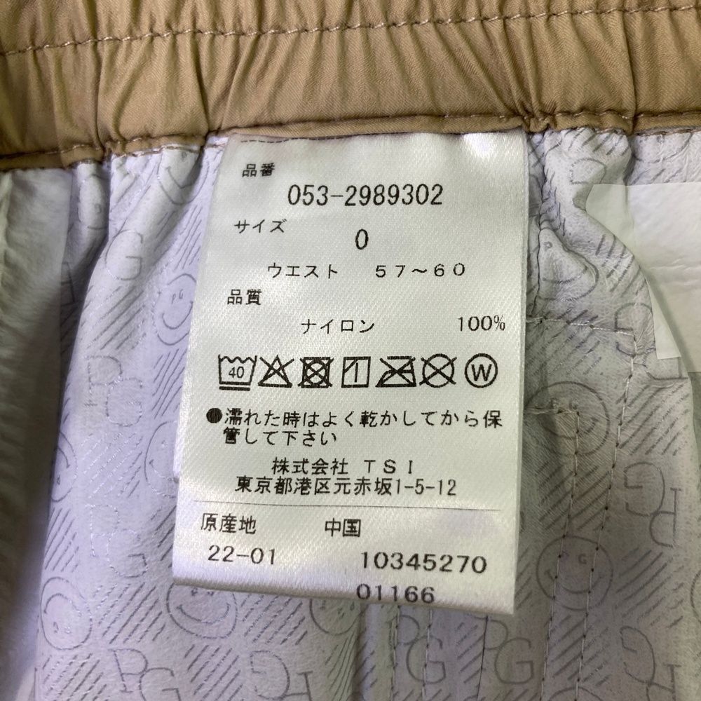 サイズ：0 PEARLY GATES パーリーゲイツ 053-2989302 レインパンツ