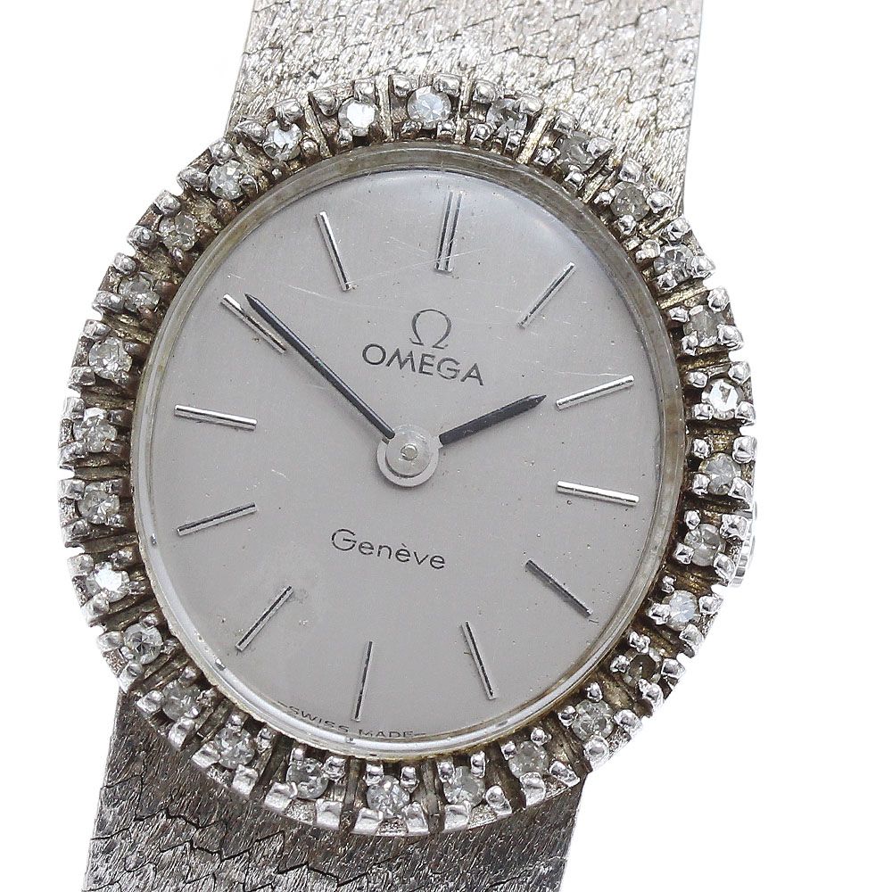 オメガ OMEGA 5110411 ジュネーブ ダイヤベゼル 手巻き レディース_885862