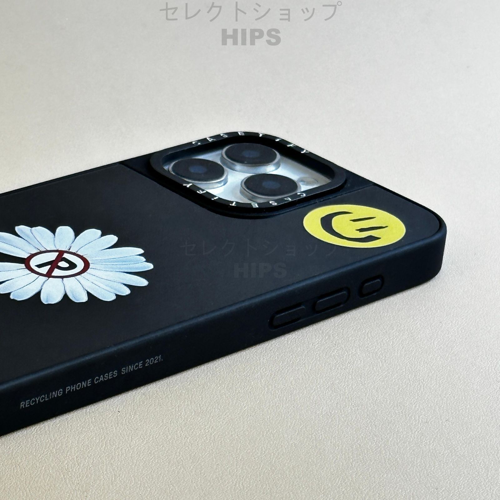 新品 GD デイジーフラワー iPhoneケース CASETiFY ブラック