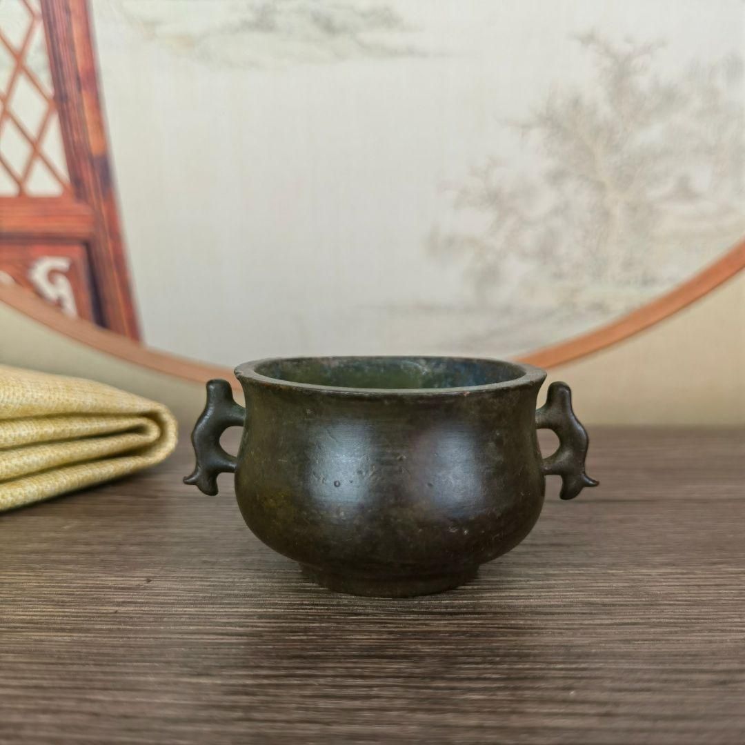 銅 細工 手提げ炉 懐炉 香り炉せいろ炉 香道具 装飾品 工芸品 置物 銅製弔炉 香炉 工芸香道具 茶室書斎置物 - メルカリ