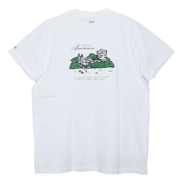 A.P.C. JJJJound Souvenirs Tシャツ L ホワイト Hôtel JJJJound T-shirt | Cotton jersey | A.P.C. Ready-to-Wear