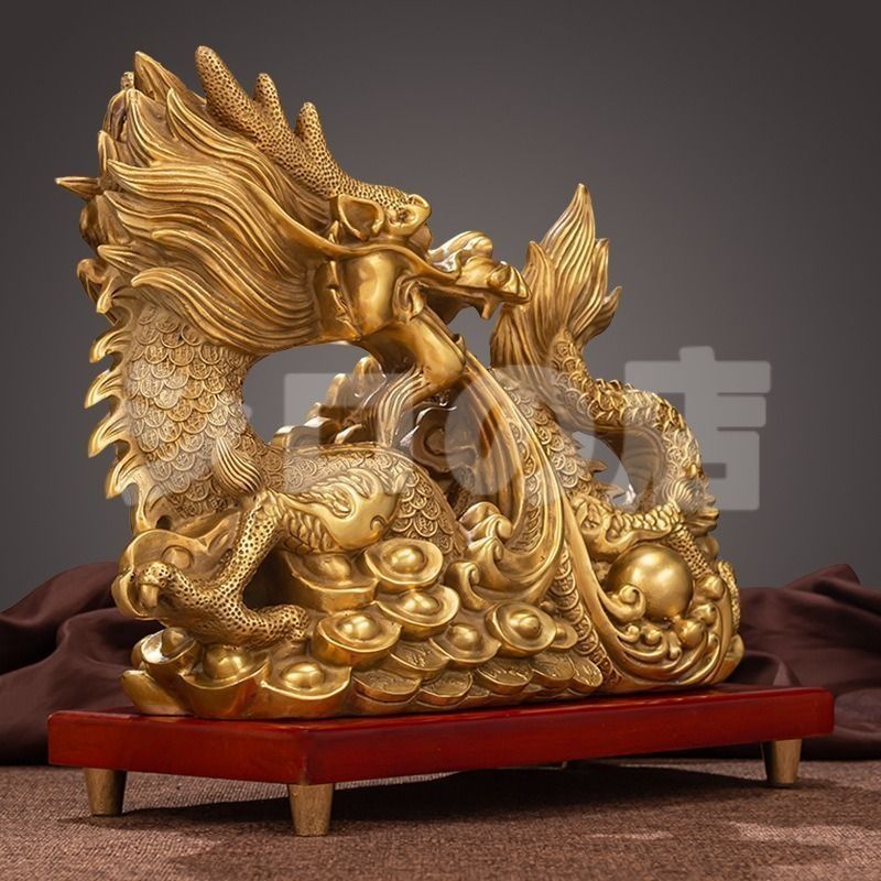 龍 ドラゴン 竜 金 黄金 ゴールド 置物 オブジェ 金龍 風水 開運 縁起 干支 中国 玄関 寝室 方角 金 強力 スピリチュアル 強運 店舗 金運 仕事運 健康運 伝統的 高品質 気高い NEXPOTALLINN_EU