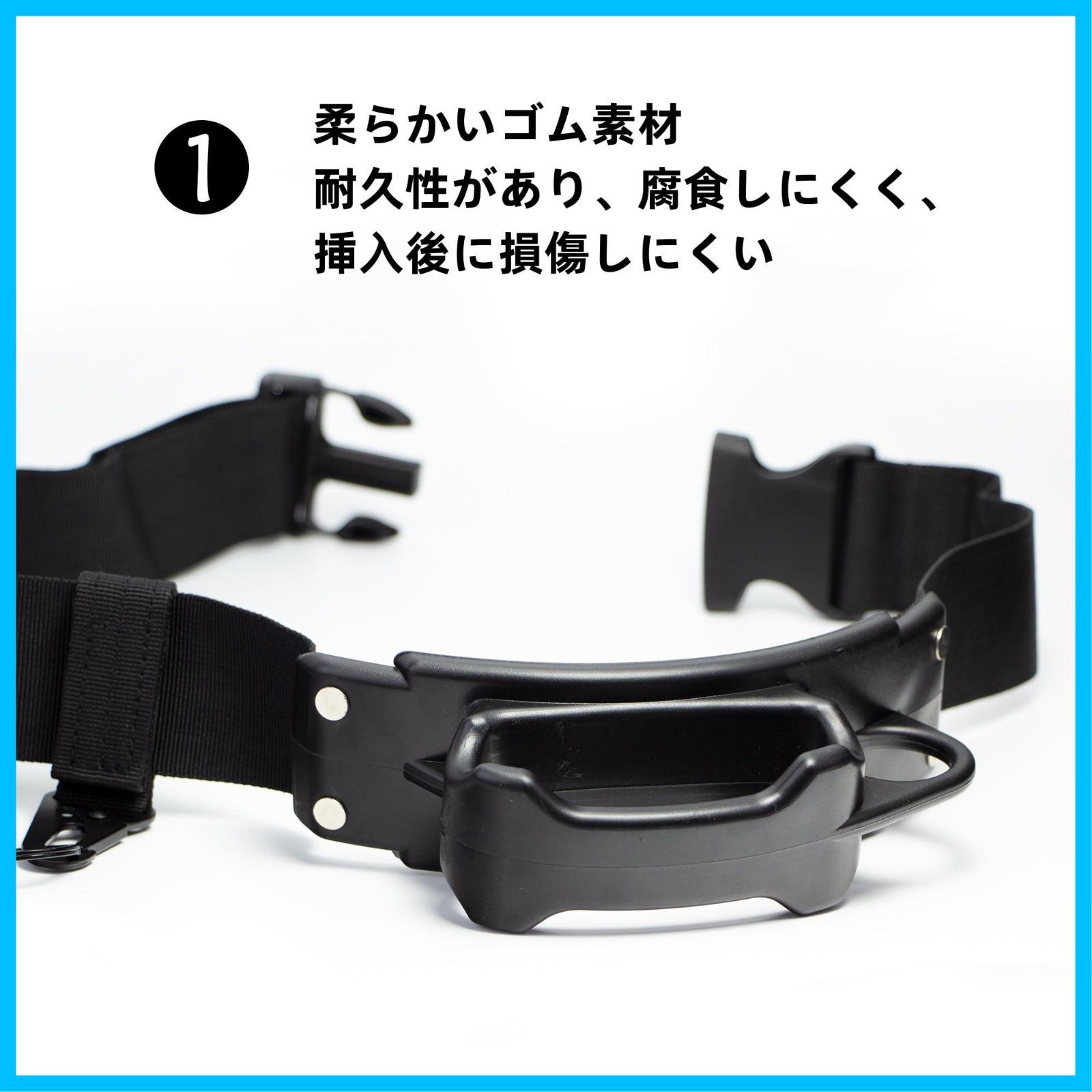 【在庫処分】ポータブル & ウェアラブル ハンズフリー   調節可能なベルトクリップロッドホルダー フライロッドを保持 ベルトクリップロッドホルダー スピニングロッド サードハンド  フライフィッシング 57インチウェーディングベルト&サイドリリース