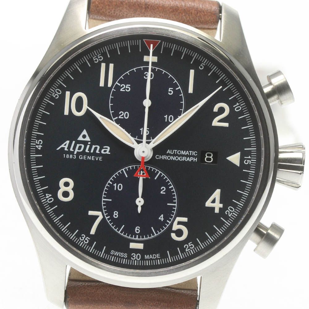 新品未使用 アルピナ AL-525S4S4 タータイマー パイロット 自動巻き - 時計