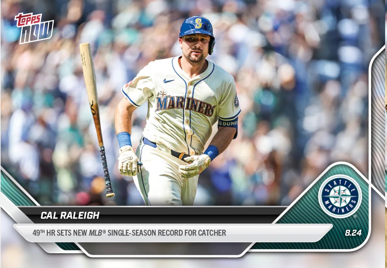 カル・ローリー Cal Raleigh - 2025 MLB Topps NOW® - Card 604 - PR