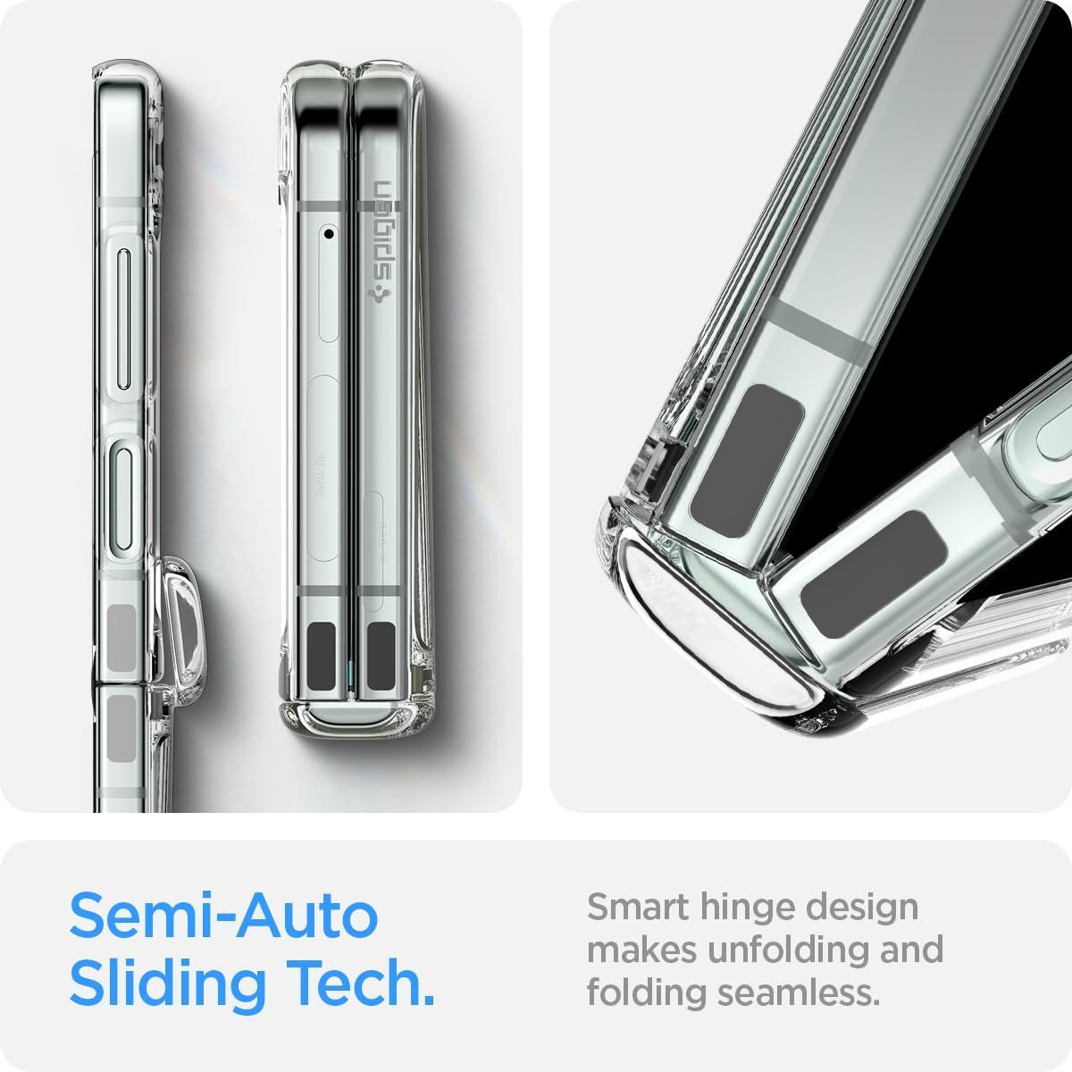 安心の全品国内発送！ 新着商品 Spigen Galaxy Flip5 ケース クリア SC-54D SCG23 超薄型 超軽量 耐衝撃 ワイヤレス充電 対応 さらさら マット仕上げ レンズ保護 指紋防止 擦り傷防止 ギャラクシー Z フリップ5 シン フィット プロ 【新入荷·数量限定】