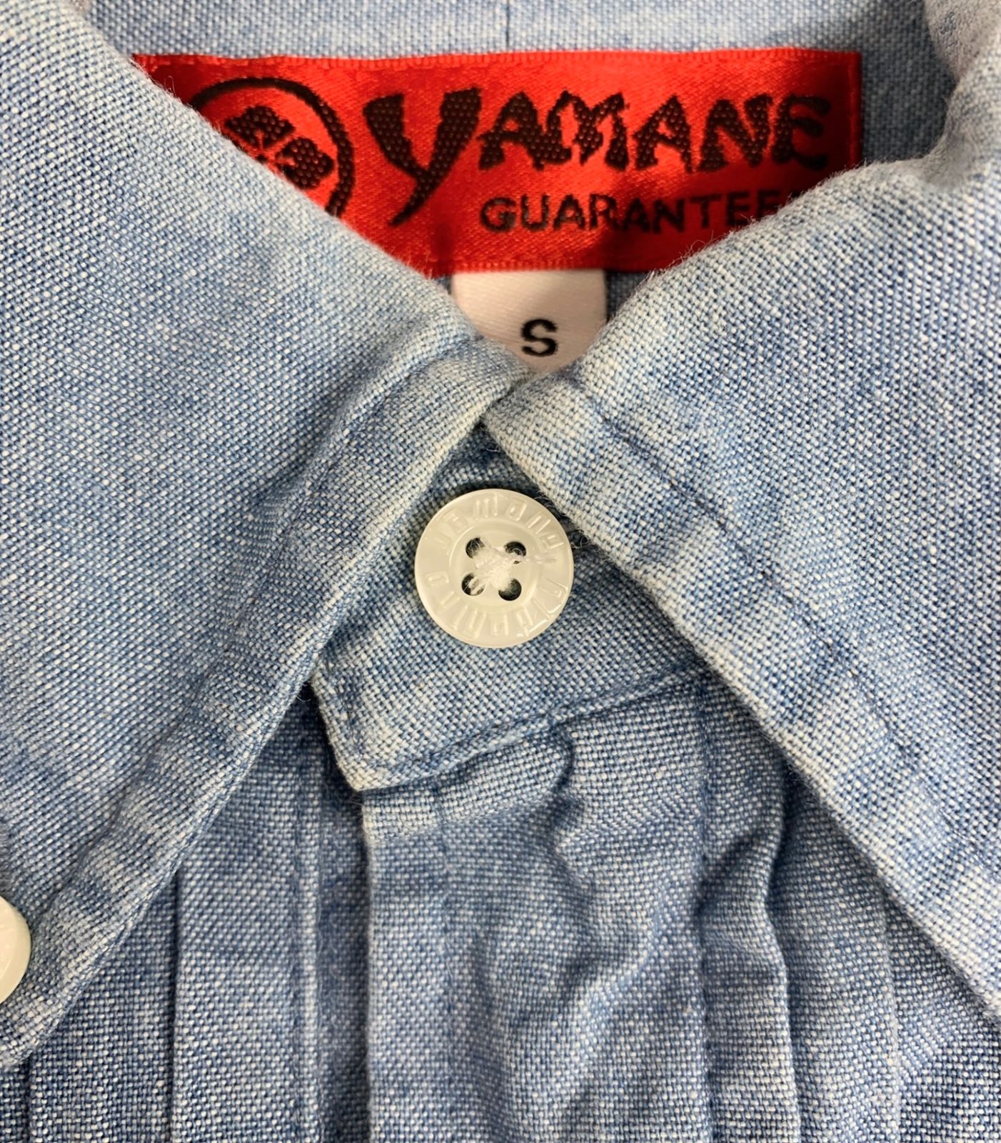 EVISU (エヴィス) YAMANE ヤマネ プリーツシャツ デニムシャツ 長袖 S