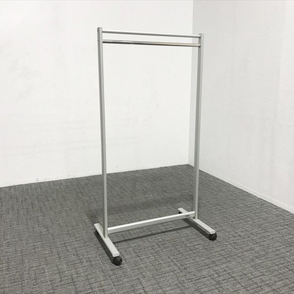 ハンガーラック 15人用 L956 キャスター付 W900 オカムラ シルバー