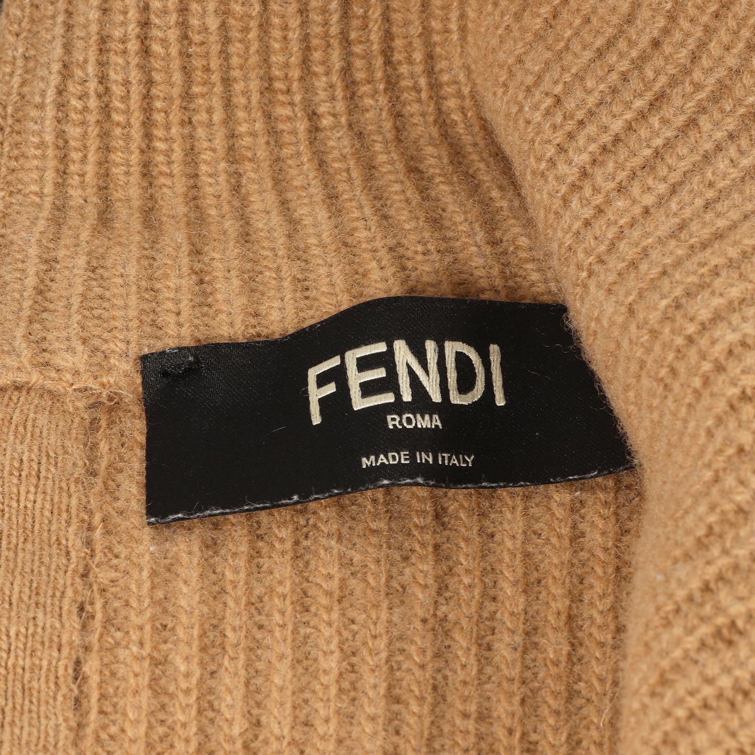 FENDI フェンディ ニット バイカラー フルジップ ニットセーター 