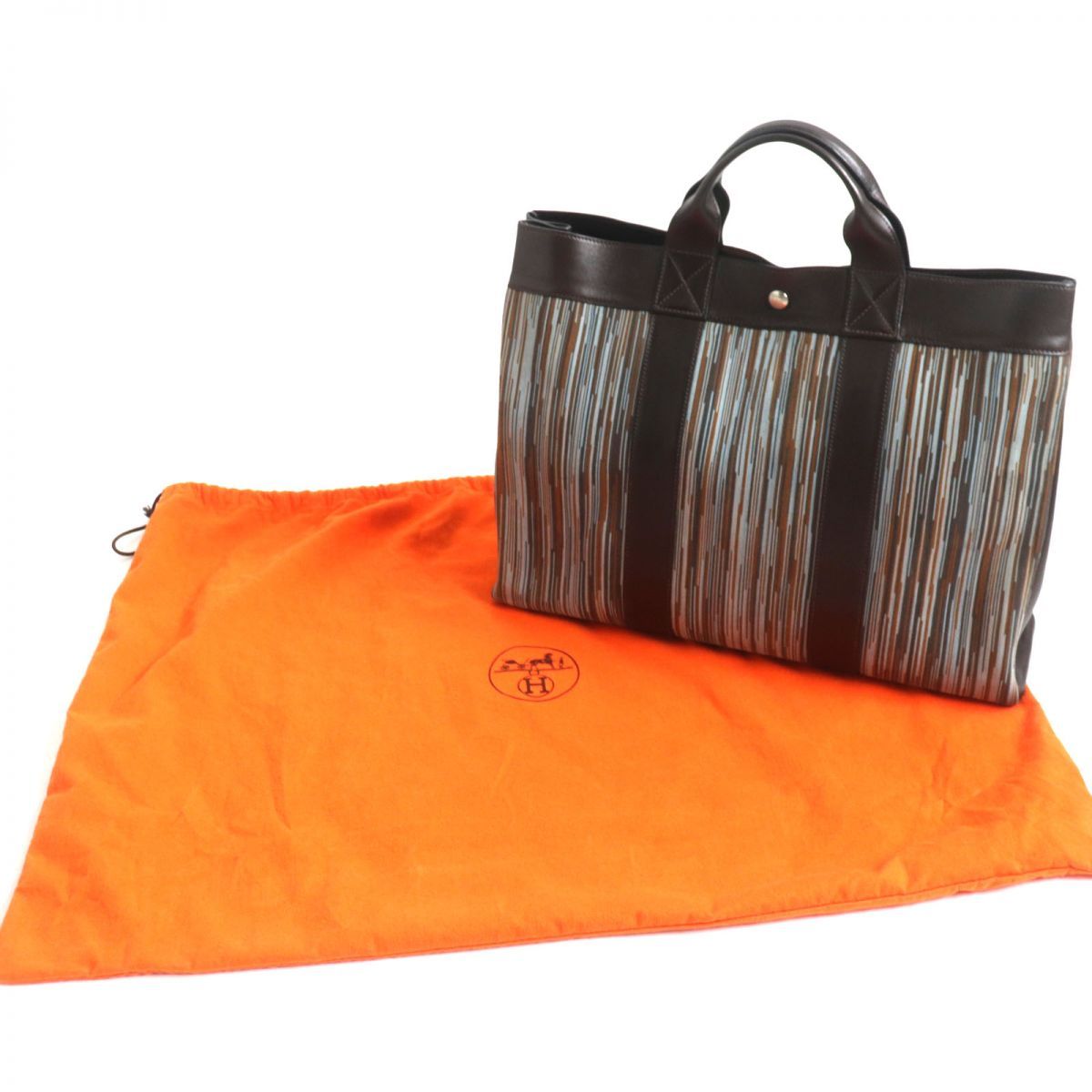 美品 HERMES エルメス ヴィブラート トートバック 刻印□F
