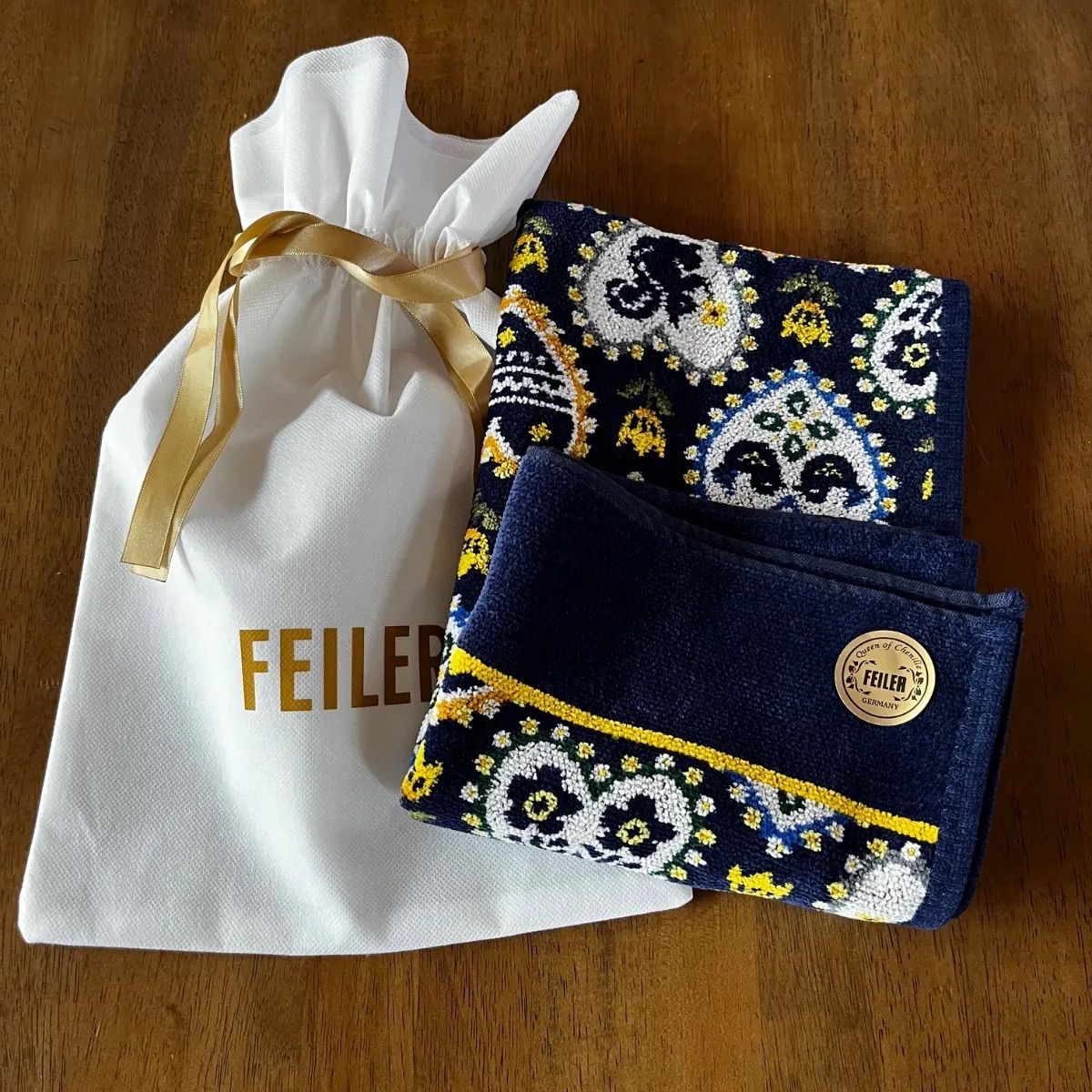 Feiler】ゲストタオル 大判サイズ ギフト ショップ袋付 ゲスト
