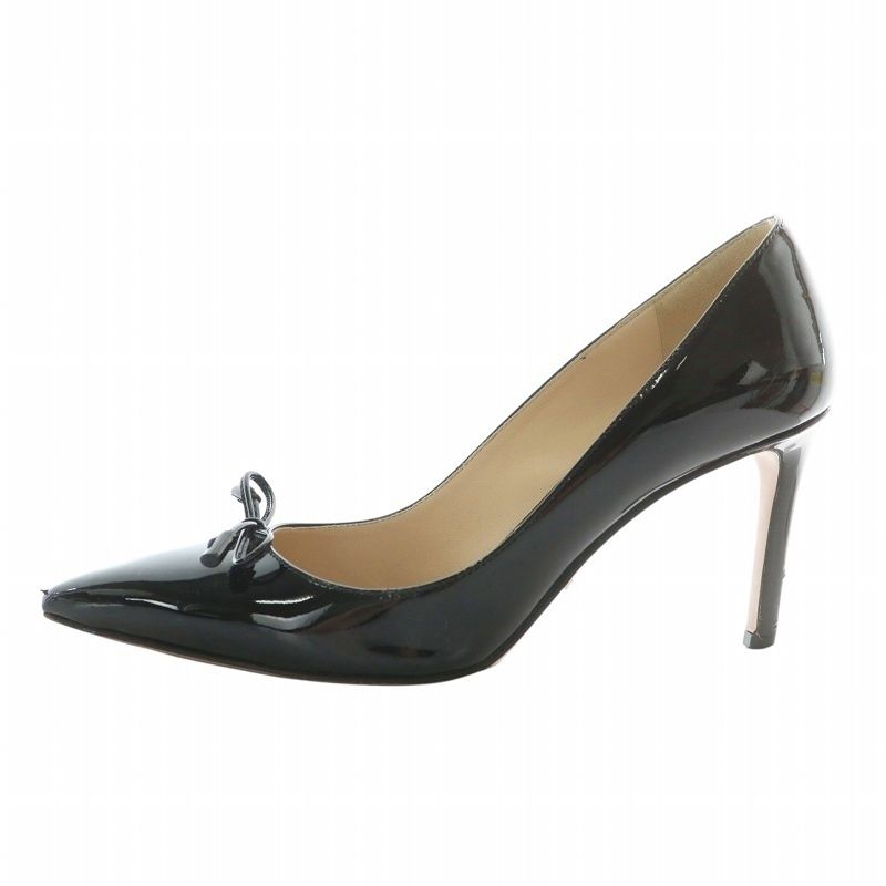 プラダ PRADA パンプス エナメル レザー ポインテッドトゥ