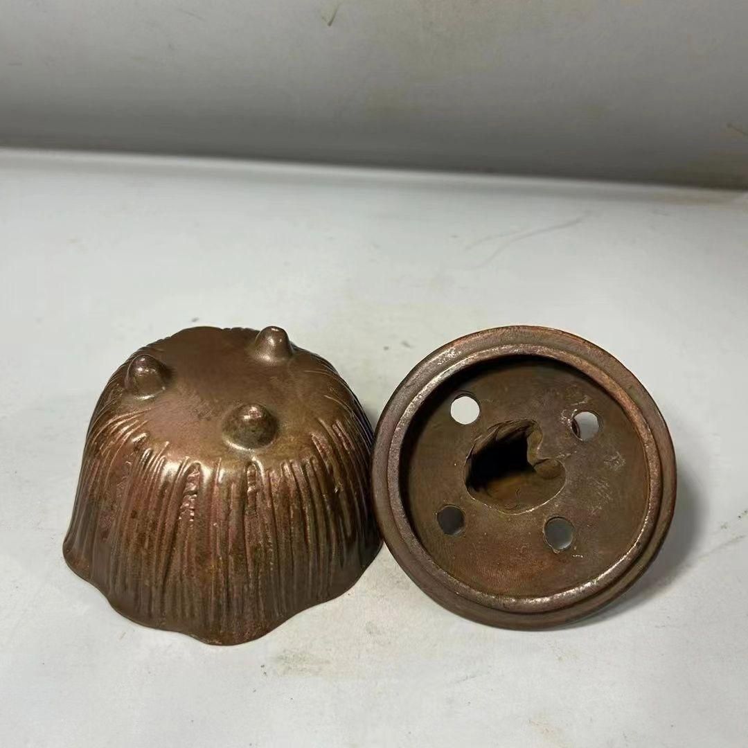 銅細工 龍鳳薫香炉 盤香薫炉 香道具 装飾品 工芸品 美術品 置物