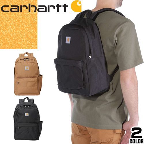 カーハート Carhartt バッグ リュック バッグパック リュックサック デイパック メンズ レディース 2023年秋冬新作 通勤 通学 おしゃれ 軽量 小さめ ブランド 黒 ブラック 21L CLASSIC LAPTOP DAYPACK B0000280