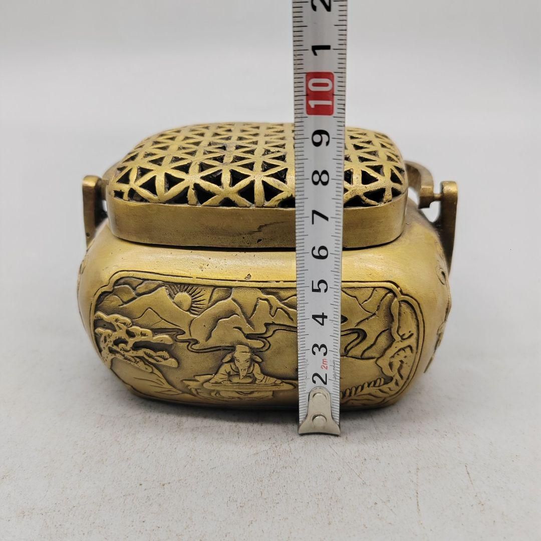 銅製 提梁暖手炉 香り炉 茶道香炉 香道具 装飾品 工芸品 置物 銅製 提梁暖手炉 香り炉 茶道香炉 香道具 装飾品 工芸品 置物