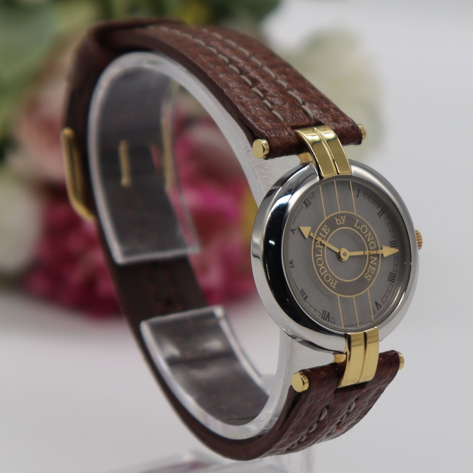 ロンジン ロドルフ レディース腕時計 LONGINES ロンジン 時計 ロドルフ レディース 緑 白文字盤