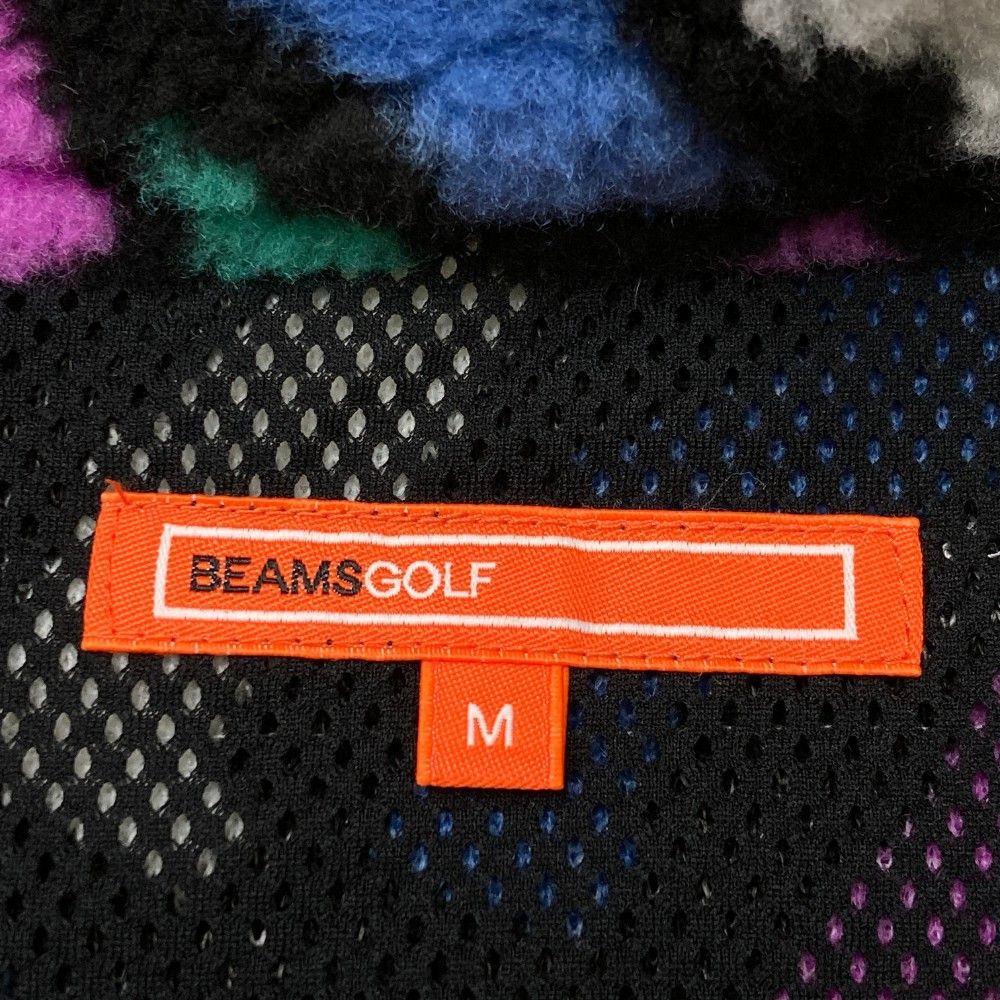 サイズ：M BEAMS GOLF ビームスゴルフ  フリースジャケット 総柄 ブラック系 [240101325842] ゴルフウェア レディース ストスト