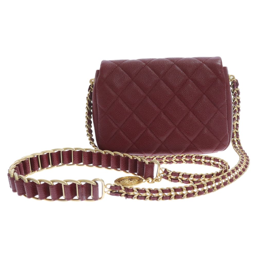CHANEL (シャネル) シングル フラップ キャビアスキン ミニ