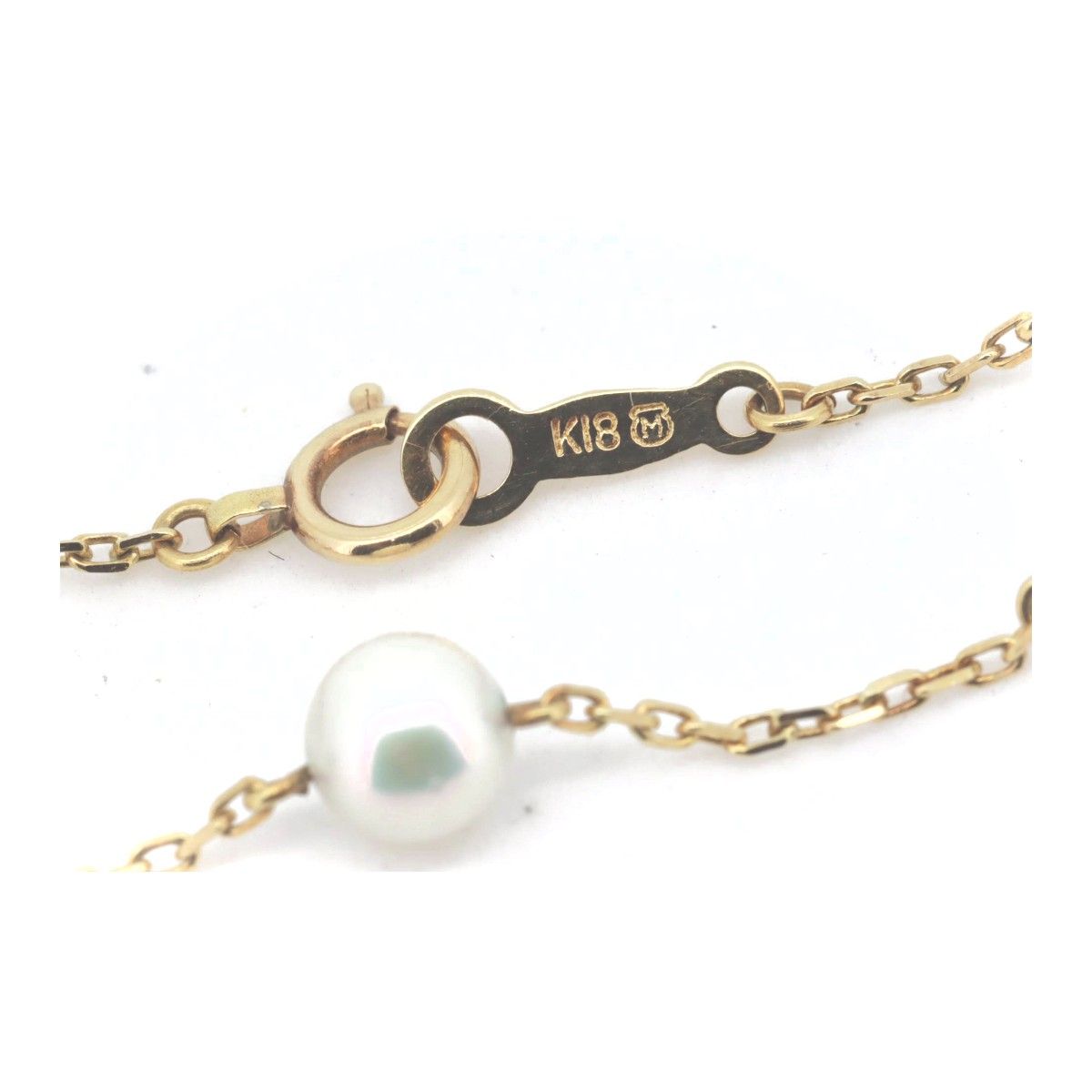 専用【美品】ミキモト　ブレスレット　パール　約5㎜　k18YG MIKIMOTO - ミキモト ブレスレット ベビーパール 真珠 4.5mm