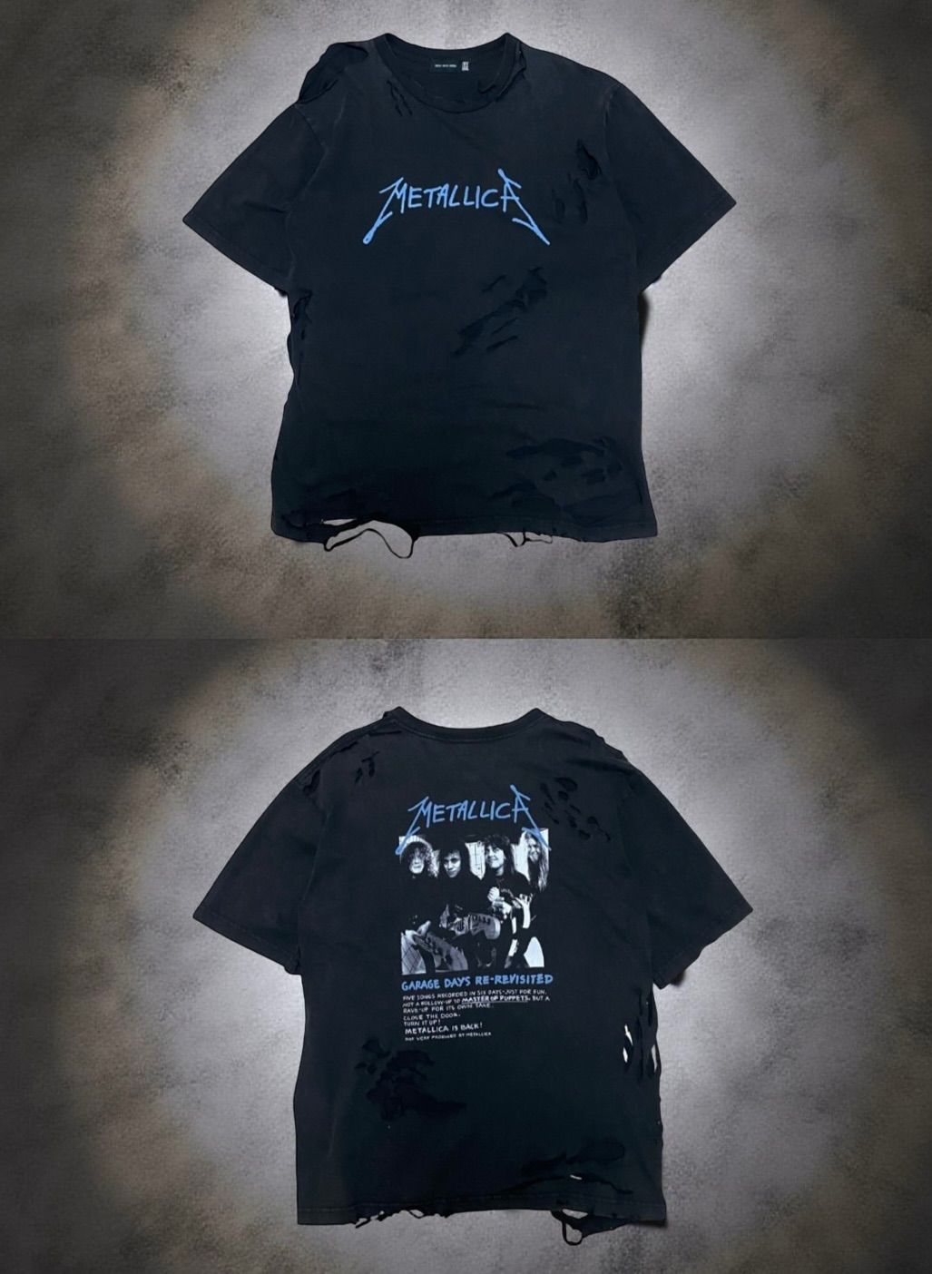 クーポン対象 METALLICA ダメージ加工 バンドTシャツ ロックTシャツ