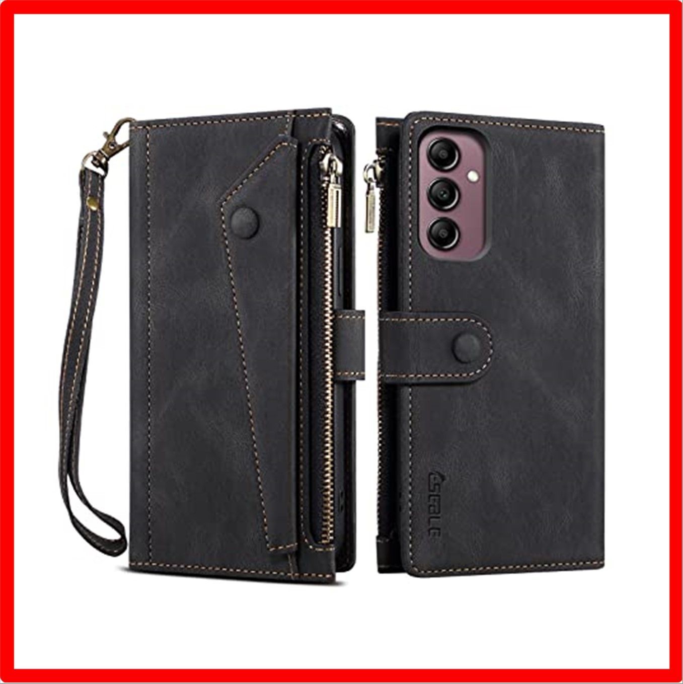 【匿名配送】 Galaxy A54 5G_ブラック 【Strap Series 財布型】Galaxy A54 5G ケース [au SCG21 docomo S