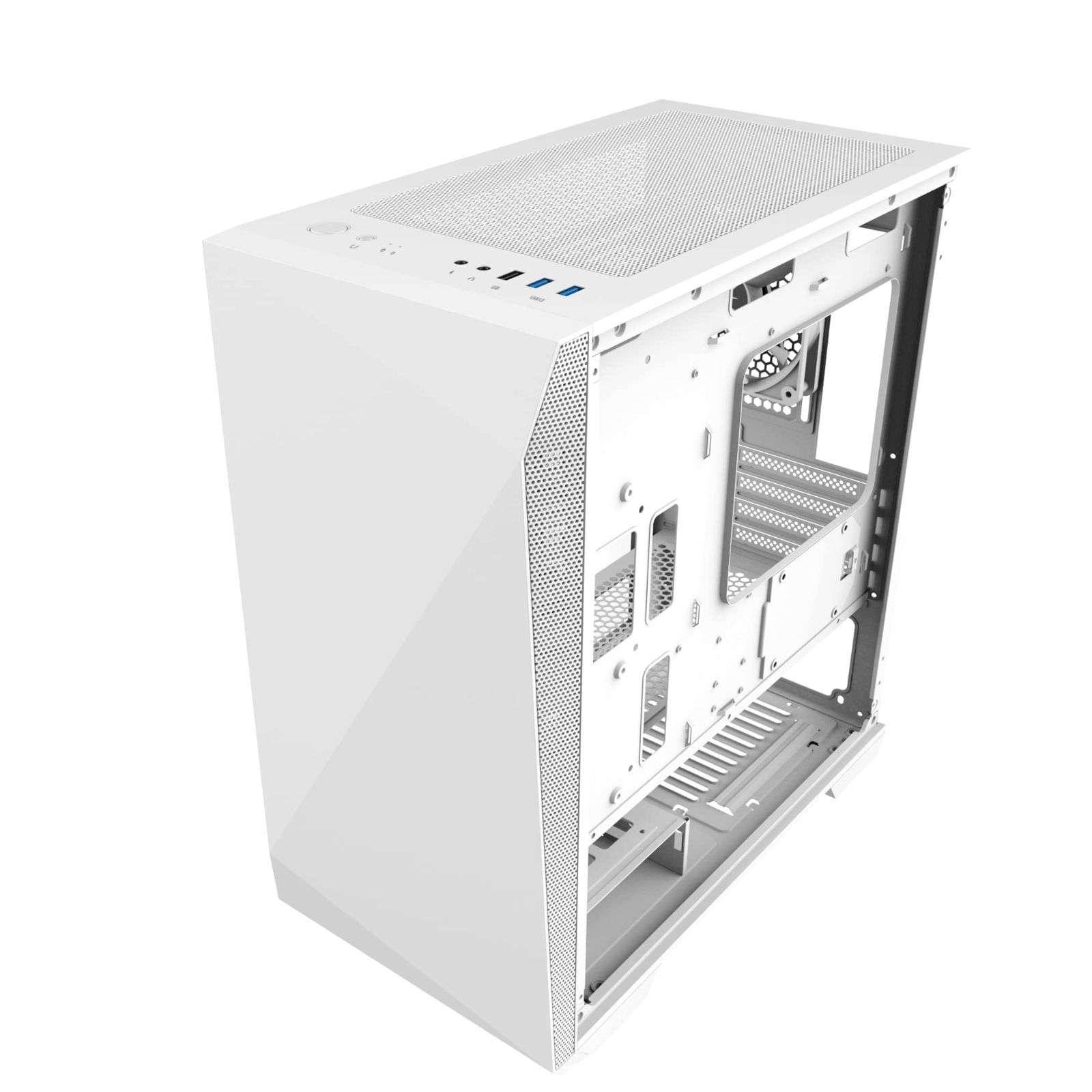 ZALMAN Z1 Iceberg White ミニタワー型PCケース 多角形デザイン ホワイト CS8340 - メルカリ