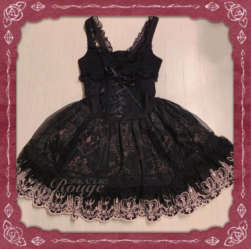 新品未使用 h.NAOTO FRILL ワンピース 刺繍 うさぎ ピンク 