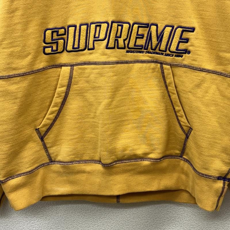 Supreme シュプリーム パーカー 長袖 22SS Coverstitch Hooded Sweatshirt カバーステッチ ロゴ プルオーバー  フーディ スウェット