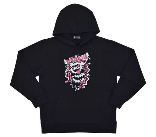 ガラルジグザグマ エール団 パーカー 中古】衣類 ガラルジグザグマ パーカー #GOGO!YELL!! ブラック M