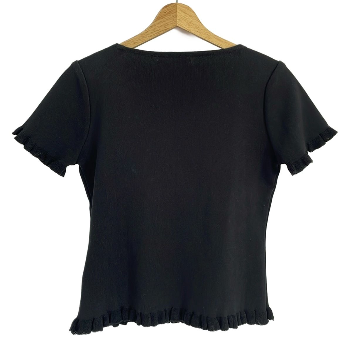 Rene(ルネ) 半袖セーター サイズ38 M レディース美品 - 黒×白