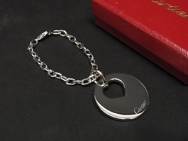 【美品】Cartier キーホルダー Cartier カルティエ デコールダイス キーリング 良好 シルバー