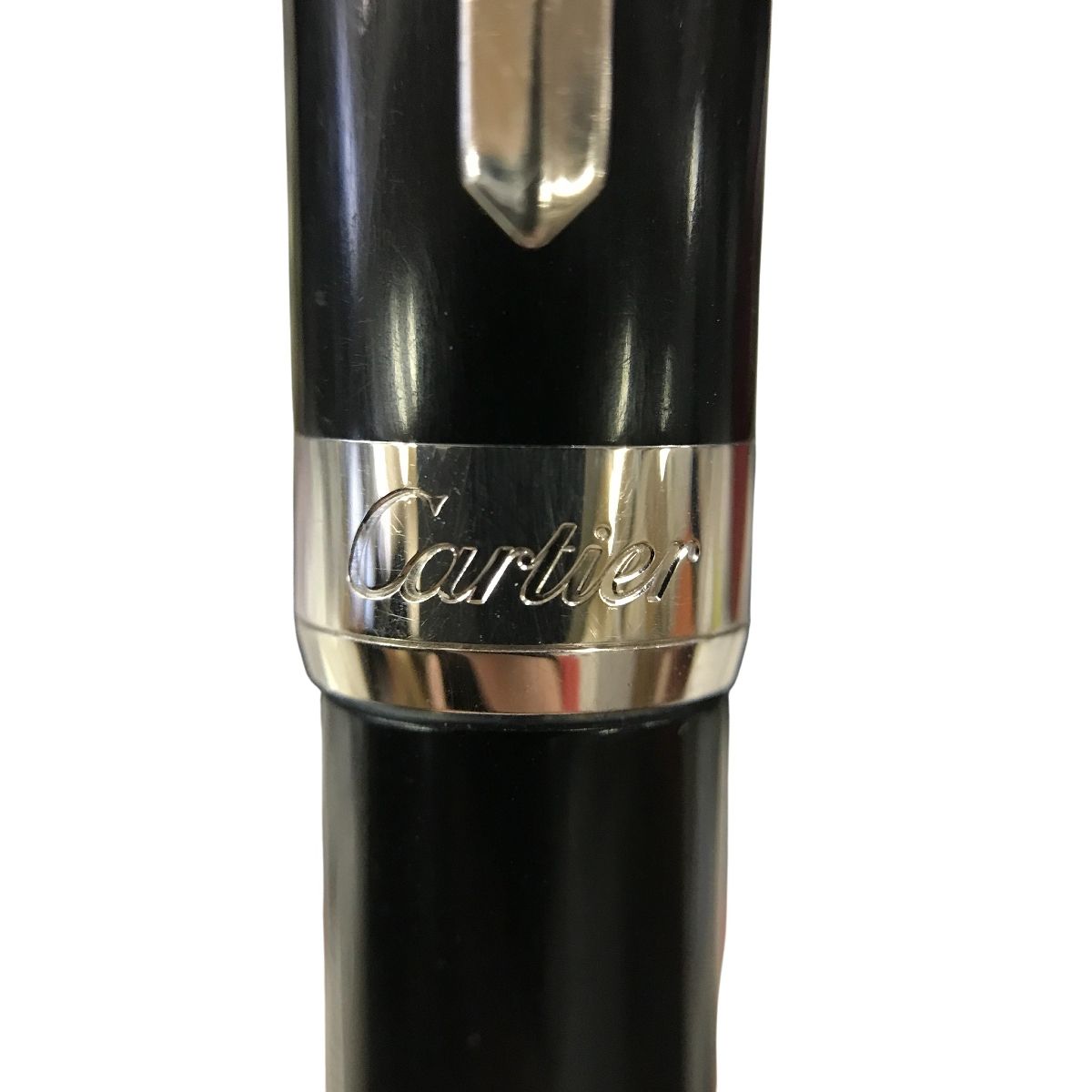 カルティエ Cartier 万年筆 パシャ ドゥ ブラック 箱 750刻印 18K ゴールド ホワイトゴールド 一般 T10474124