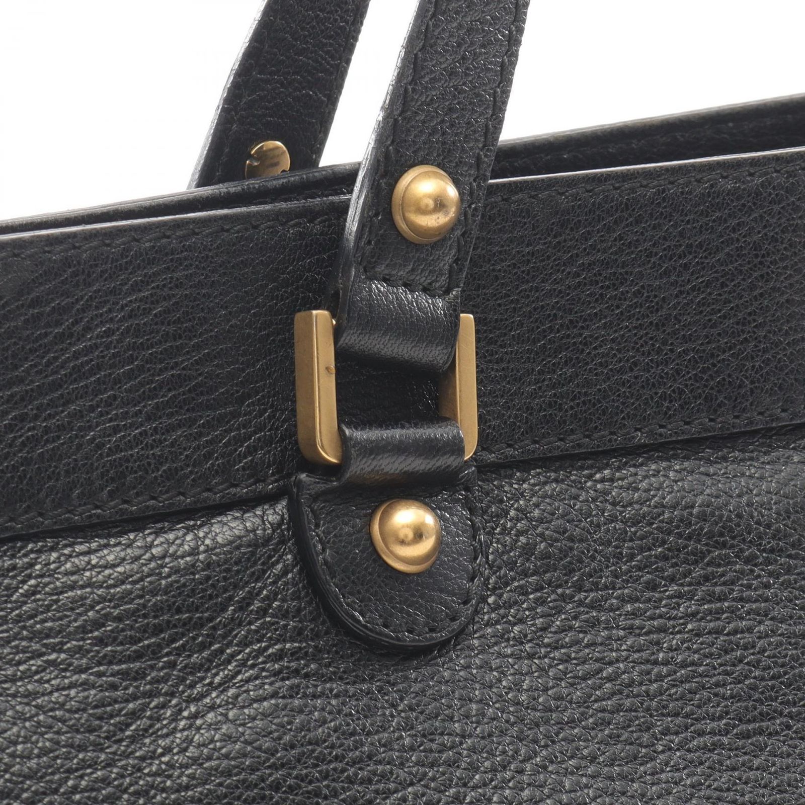 グッチ インターロッキングG ブロンディ ハンドバッグ レザー 黒 楽天