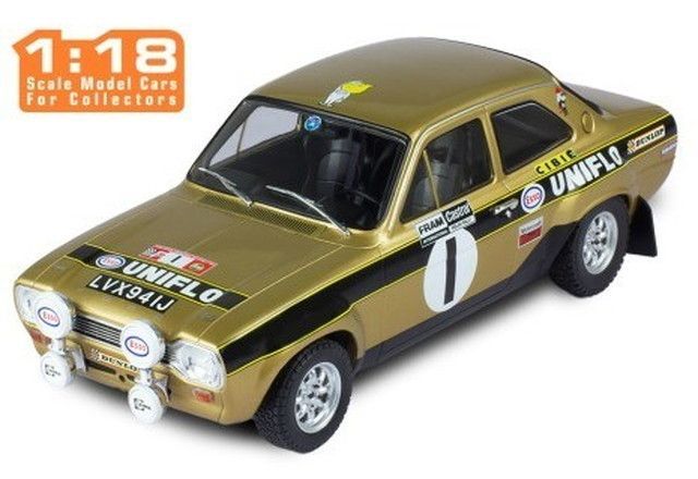 IXO MODELS 1|18 フォード エスコート MK I RS 1600 1972年ウェールズラリー 1 R.Clark|J.Porter 完成品ダイキャストミニカー 18RMC100 佐川急便