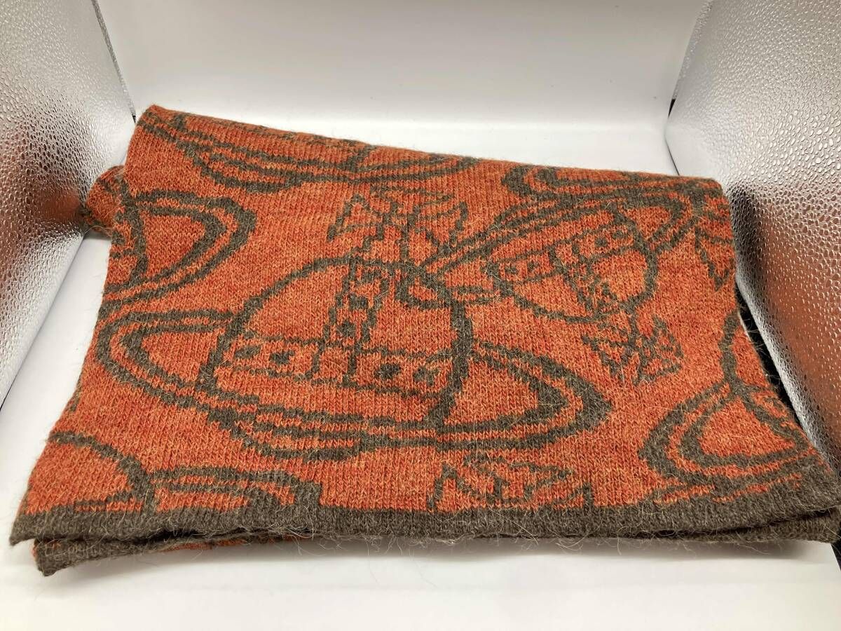 ヴィヴィアンウエストウッド オーブロゴ マフラー 総柄 フラワー