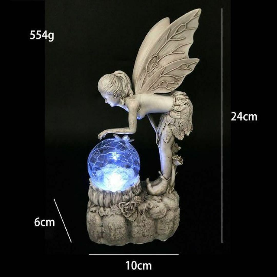 ガーデンプレート 紫陽花と妖精 ハンギング セメント製 ガーデン雑貨