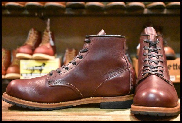 11D 19年 レッドウィング 9411 ベックマン ブラックチェリー フェザーストーン プレーントゥ ブーツ redwing HOPESMORE FD415