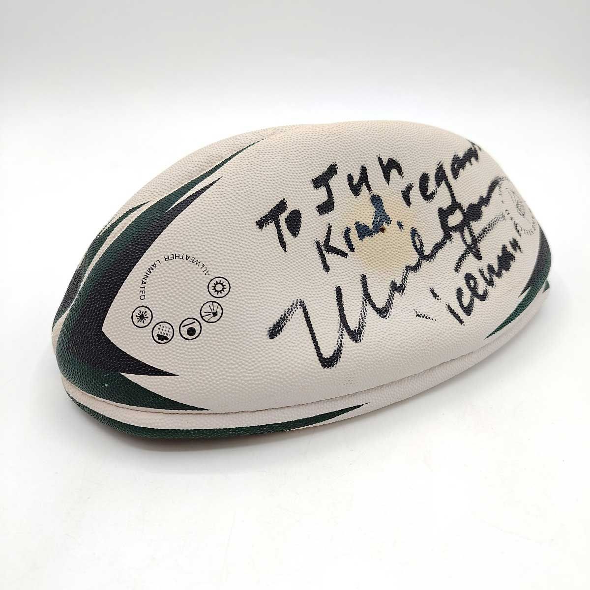 BRAVE LUPUS 直筆サイン入りラグビーボール リーチマイケル 大野均