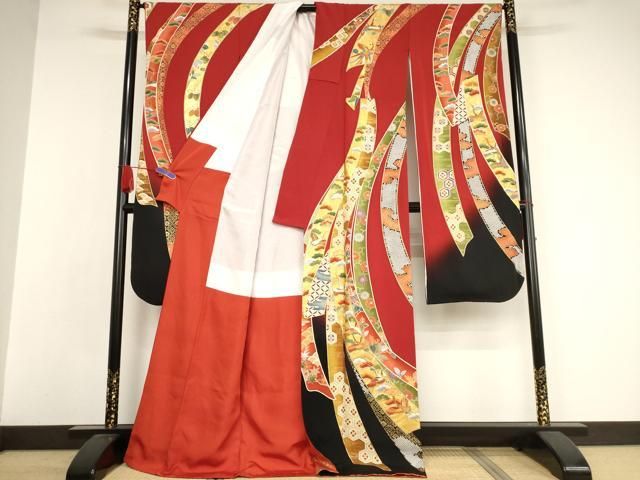 平和屋着物○ブライダルファッションデザイナー・桂由美 振袖 作家物  