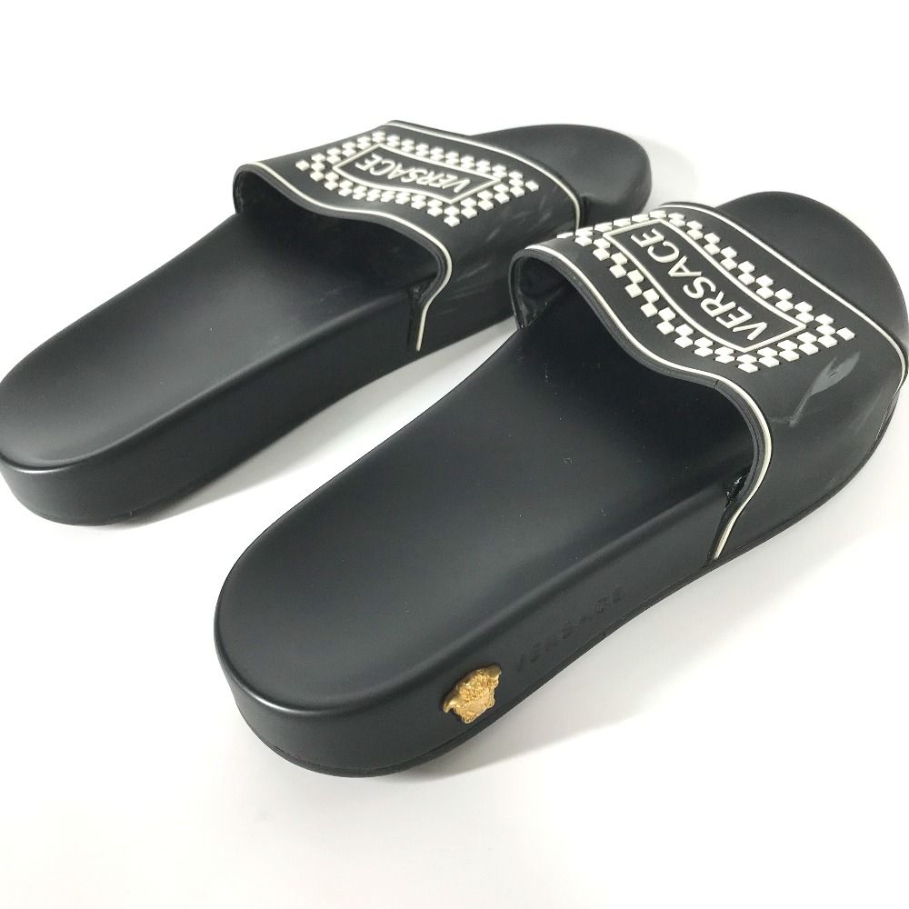 VERSACE ヴェルサーチ サンダル ロゴ ラバー - メルカリ 