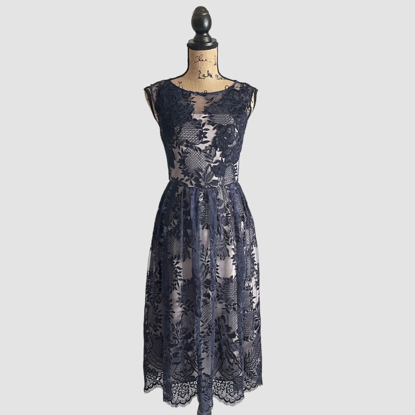 GRACE CONTINENTAL トリミングレースワンピース GRACE CONTINENTAL トリミングレースワンピース